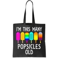 Im This Many Popsicles Old Funny 6th Birthday Popsicle Bag
