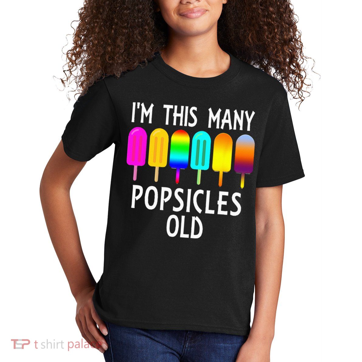 Im This Many Popsicles Old Funny 6th Birthday Popsicle Kids T-Shirt