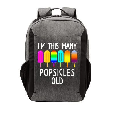 Im This Many Popsicles Old Funny 6th Birthday Popsicle Vector Backpack