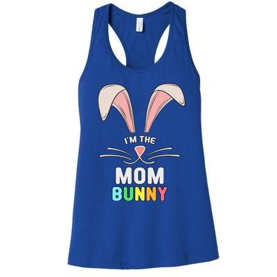 I'm The Mom Bunny Matching Family Easter Party Gift Women's Racerback Tank