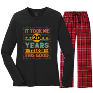 IT TOOK ME 20 YEARS TO LOOK THIS GOOD BIRTHDAY GIFT Women's Long Sleeve Flannel Pajama Set 