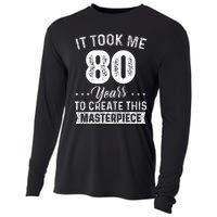 It Took Me 80 Years Masterpiece 80th Birthday 80 Years Old Cooling Performance Long Sleeve Crew