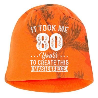 It Took Me 80 Years Masterpiece 80th Birthday 80 Years Old Kati - Camo Knit Beanie