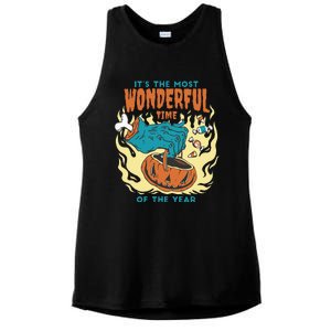 Its The Most Wonderful Time Of The Year Funny Halloween Ladies PosiCharge Tri-Blend Wicking Tank