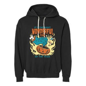 Its The Most Wonderful Time Of The Year Funny Halloween Garment-Dyed Fleece Hoodie