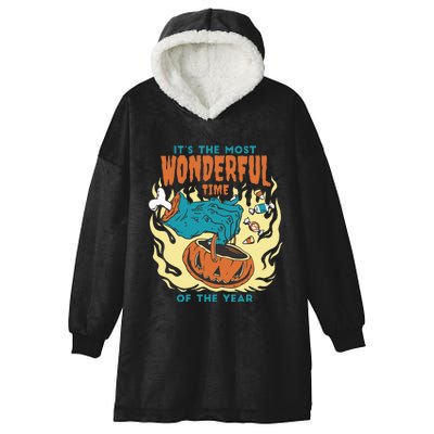 Its The Most Wonderful Time Of The Year Funny Halloween Hooded Wearable Blanket