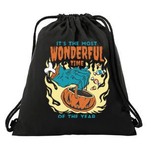 Its The Most Wonderful Time Of The Year Funny Halloween Drawstring Bag