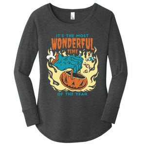 Its The Most Wonderful Time Of The Year Funny Halloween Women's Perfect Tri Tunic Long Sleeve Shirt