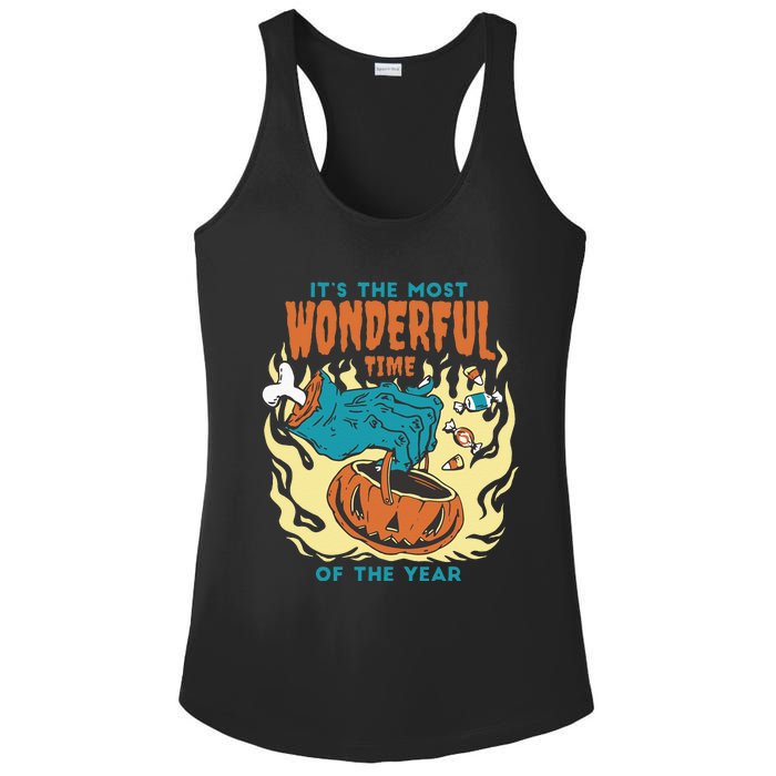 Its The Most Wonderful Time Of The Year Funny Halloween Ladies PosiCharge Competitor Racerback Tank