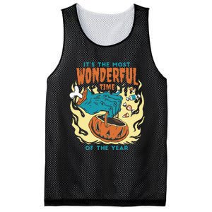 Its The Most Wonderful Time Of The Year Funny Halloween Mesh Reversible Basketball Jersey Tank