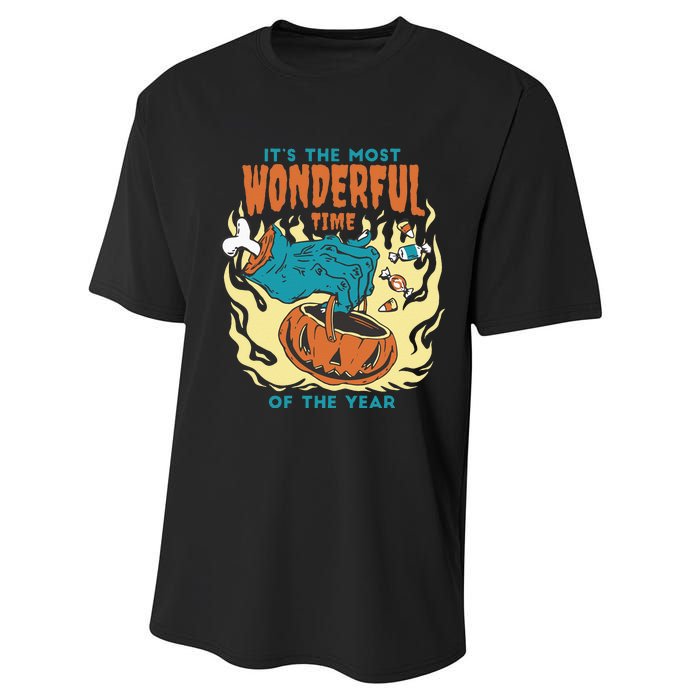 Its The Most Wonderful Time Of The Year Funny Halloween Performance Sprint T-Shirt