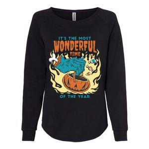 Its The Most Wonderful Time Of The Year Funny Halloween Womens California Wash Sweatshirt