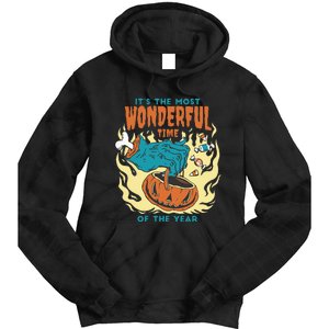 Its The Most Wonderful Time Of The Year Funny Halloween Tie Dye Hoodie