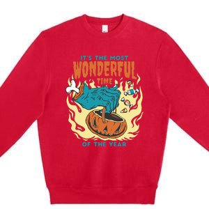 Its The Most Wonderful Time Of The Year Funny Halloween Premium Crewneck Sweatshirt