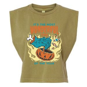 Its The Most Wonderful Time Of The Year Funny Halloween Garment-Dyed Women's Muscle Tee