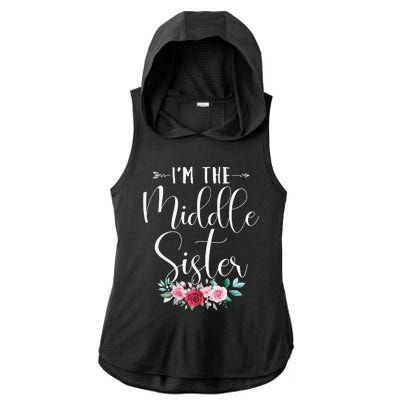 I'm The Middle Sister I'm The Middle Sister Ladies PosiCharge Tri-Blend Wicking Draft Hoodie Tank