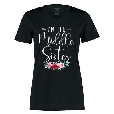 I'm The Middle Sister I'm The Middle Sister Women's Momentum V-Neck T-Shirt