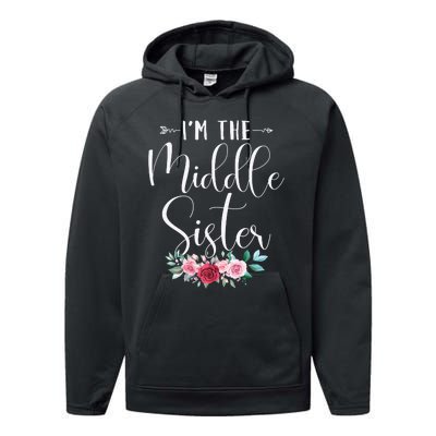 I'm The Middle Sister I'm The Middle Sister Performance Fleece Hoodie