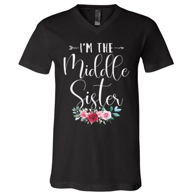 I'm The Middle Sister I'm The Middle Sister V-Neck T-Shirt