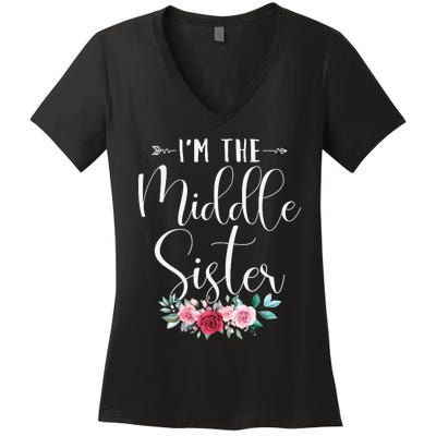 I'm The Middle Sister I'm The Middle Sister Women's V-Neck T-Shirt