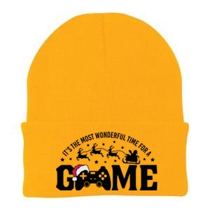 It’S The Most Wonderful Time For A Game Christmas Knit Cap Winter Beanie