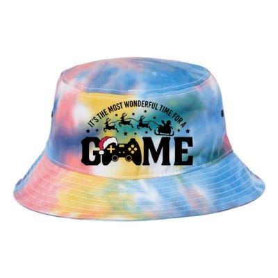 It’S The Most Wonderful Time For A Game Christmas Tie Dye Newport Bucket Hat