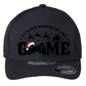 It’S The Most Wonderful Time For A Game Christmas Flexfit Unipanel Trucker Cap