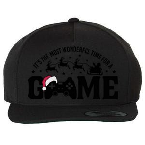 It’S The Most Wonderful Time For A Game Christmas Wool Snapback Cap