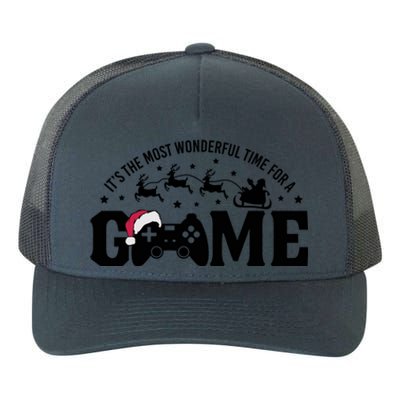 It’S The Most Wonderful Time For A Game Christmas Yupoong Adult 5-Panel Trucker Hat