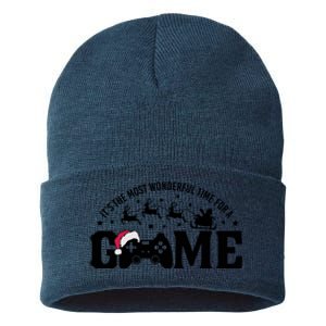 It’S The Most Wonderful Time For A Game Christmas Sustainable Knit Beanie