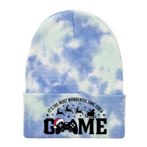 It’S The Most Wonderful Time For A Game Christmas Tie Dye 12in Knit Beanie