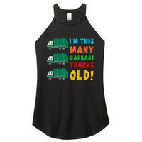 Im This Many Garbage Trucks Old 3 Year Old Women's Perfect Tri Rocker Tank