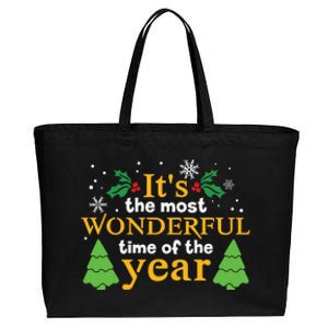 Its The Most Wonderful Time Of The Year Cotton Canvas Jumbo Tote