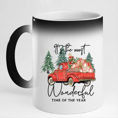 Its The Most Wonderful Time Of Year Sweatee Christmas 11oz Black Color Changing Mug