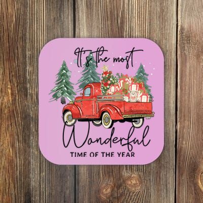 Its The Most Wonderful Time Of Year Sweatee Christmas Coaster