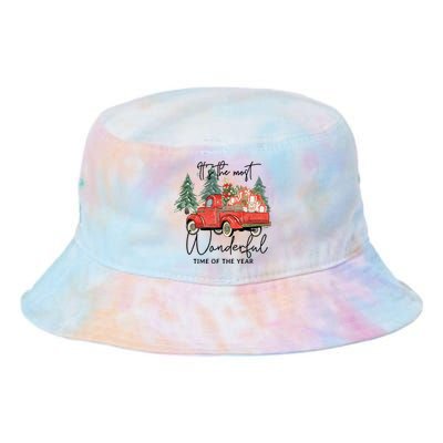 Its The Most Wonderful Time Of Year Sweatee Christmas Tie Dye Newport Bucket Hat