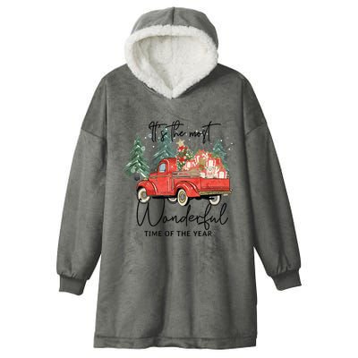 Its The Most Wonderful Time Of Year Sweatee Christmas Hooded Wearable Blanket