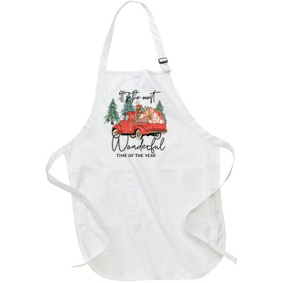 Its The Most Wonderful Time Of Year Sweatee Christmas Full-Length Apron With Pockets