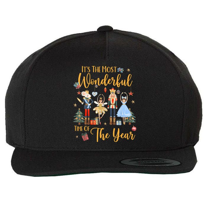 ItS The Most Wonderful Time Of The Year Nutcracker Ballet Wool Snapback Cap