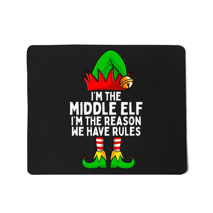 IM The Middle Elf Matching Family Christmas Mousepad