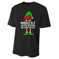 IM The Middle Elf Matching Family Christmas Performance Sprint T-Shirt