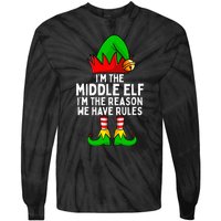 IM The Middle Elf Matching Family Christmas Tie-Dye Long Sleeve Shirt