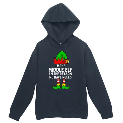 IM The Middle Elf Matching Family Christmas Urban Pullover Hoodie