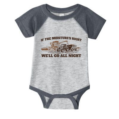 If The Moistures Right WeLl Go All Night Gift Infant Baby Jersey Bodysuit