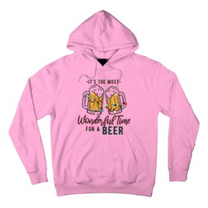 Its The Most Wonderful Time For A Beer Santa Hat Christmas Hoodie