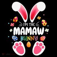 I'm The Mamaw Bunny Matching Family Happy Easter Day Wool Snapback Cap