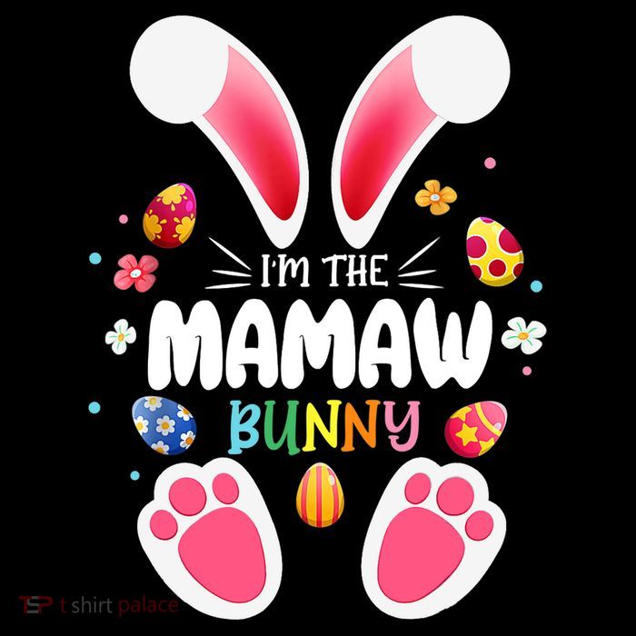 I'm The Mamaw Bunny Matching Family Happy Easter Day Wool Snapback Cap