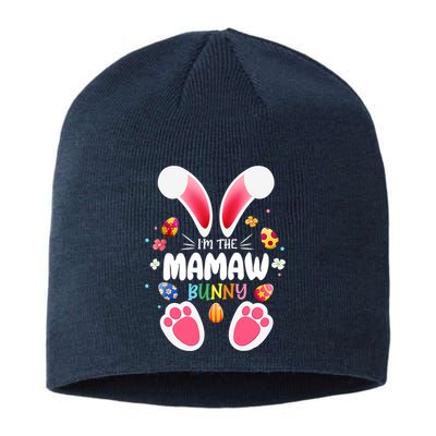 I'm The Mamaw Bunny Matching Family Happy Easter Day Sustainable Beanie