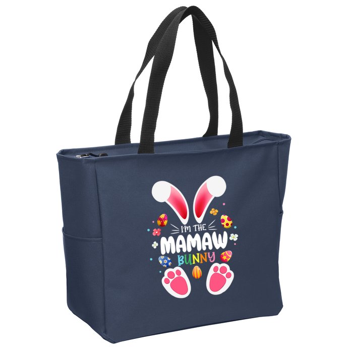 I'm The Mamaw Bunny Matching Family Happy Easter Day Zip Tote Bag