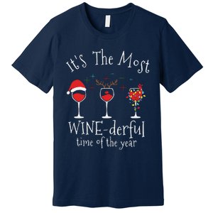 Its The Most Winederful Time Of The Year Funny Christmas Premium T-Shirt